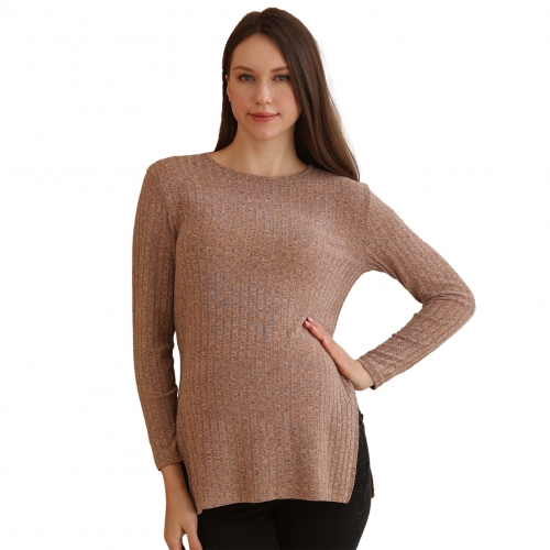 Women's Maternity Nursing Tops Long Sleeve Soft Double Layer Maternity Clothes